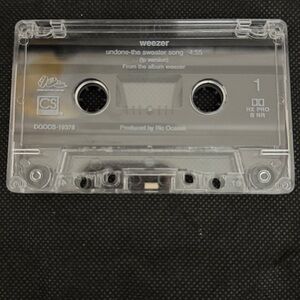 Vintage 1994’s cassette tape- Weezer- single Undone - The Sweater Song & Holiday